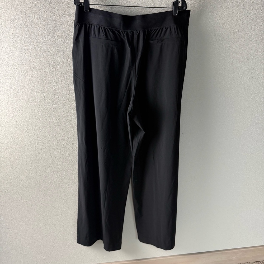 ATHLETA Brooklyn Heights High Rise Wide Leg Pant Black Casual Athleisure 16 Tall - Picture 9 of 13